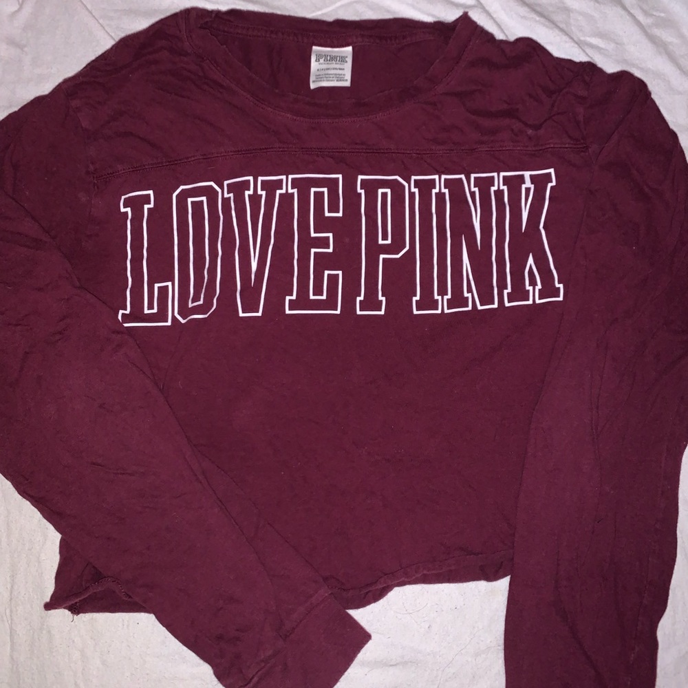 VS PINK Love Pink Crop Top